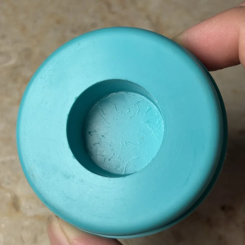 Vintage Blue Collapsible Cup Pop Up Pill Cup Apex‎ Medical Supply USA Retro
